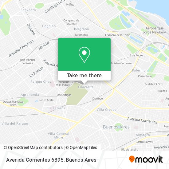 Avenida Corrientes 6895 map