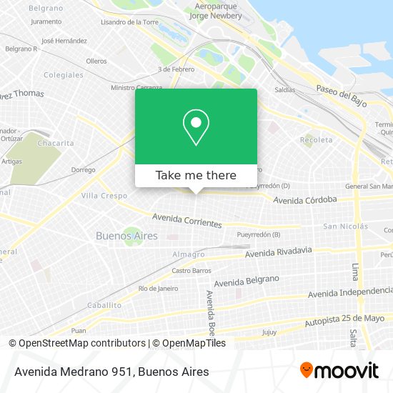 Avenida Medrano 951 map