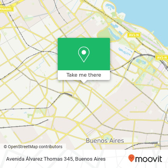 Avenida Álvarez Thomas 345 map