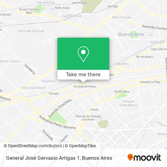 General José Gervasio Artigas 1 map