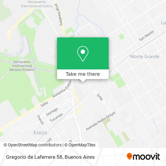 Mapa de Gregorio de Laferrere 58