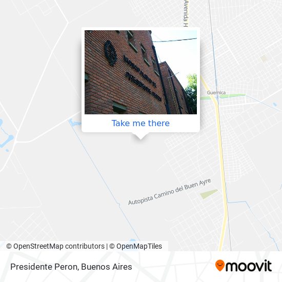 Mapa de Presidente Peron
