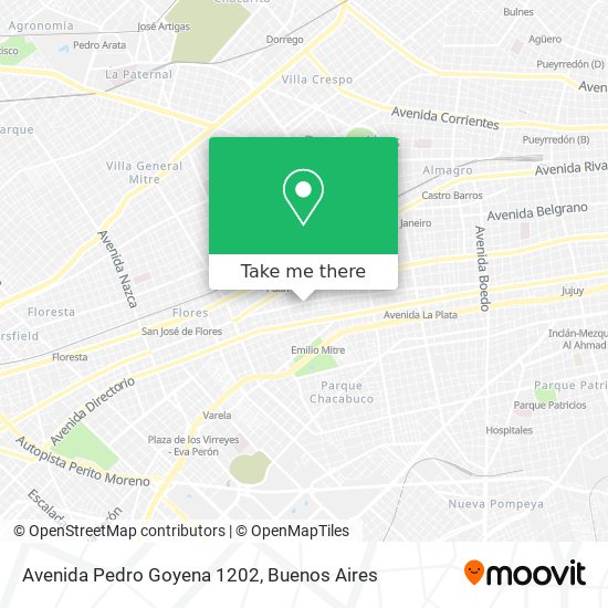 Avenida Pedro Goyena 1202 map