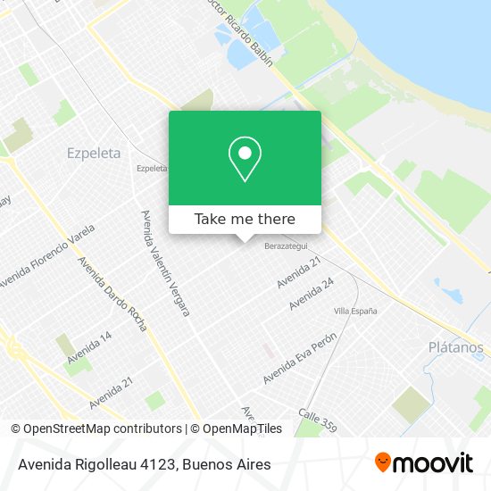 Avenida Rigolleau 4123 map