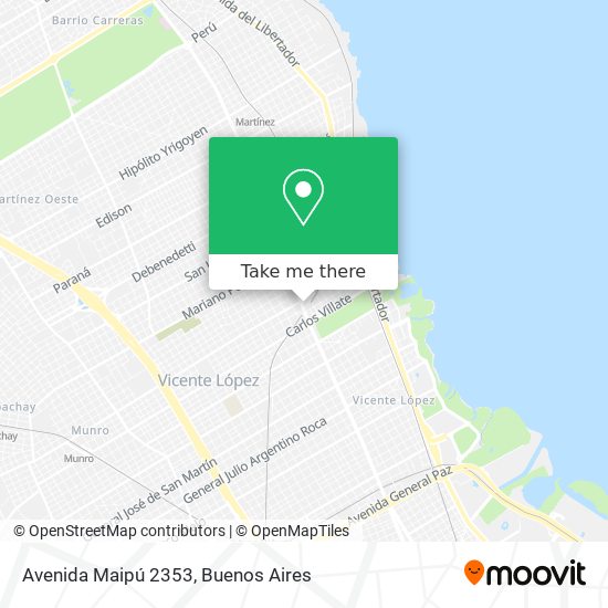 Avenida Maipú 2353 map