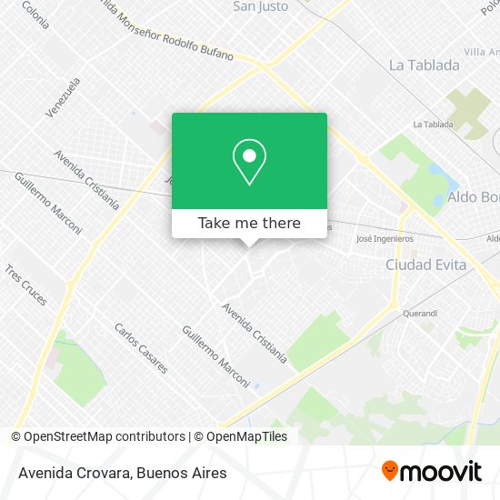 Avenida Crovara map