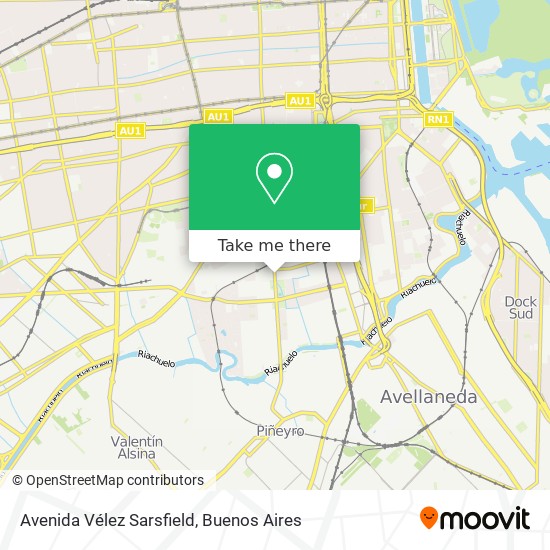 Avenida Vélez Sarsfield map