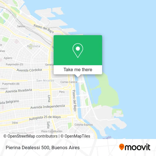 Pierina Dealessi 500 map