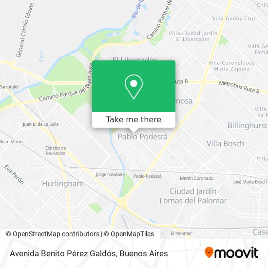 Avenida Benito Pérez Galdós map