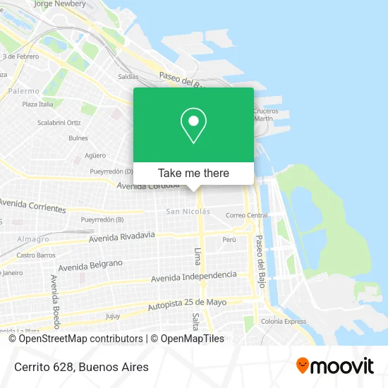 Mapa de Cerrito 628