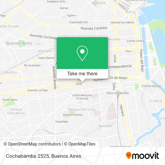 Cochabamba 2525 map