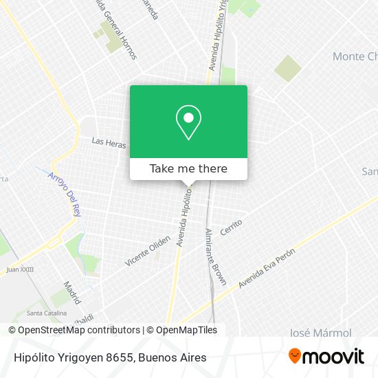 Hipólito Yrigoyen 8655 map