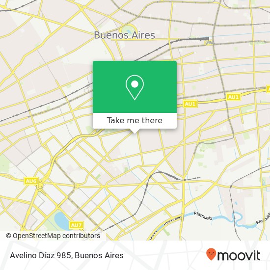Avelino Díaz 985 map
