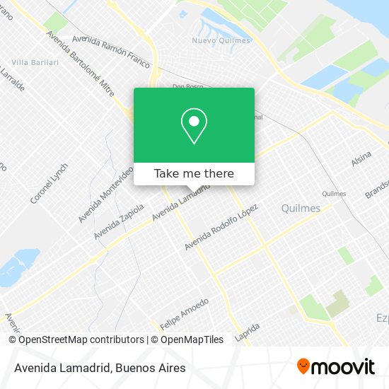Avenida Lamadrid map