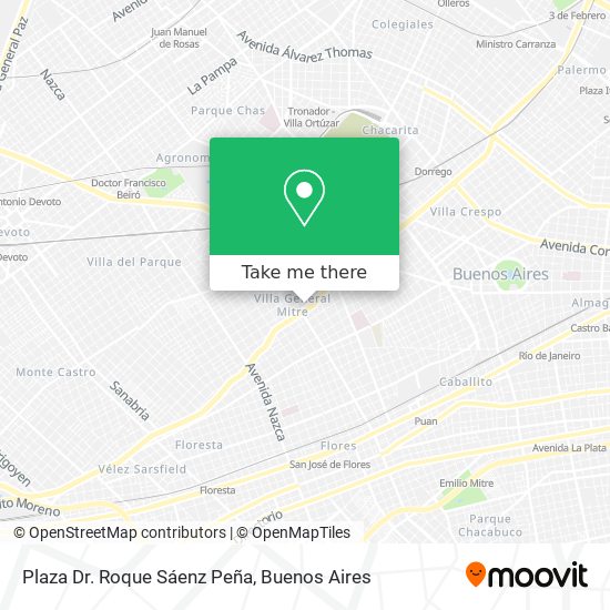 Mapa de Plaza Dr. Roque Sáenz Peña