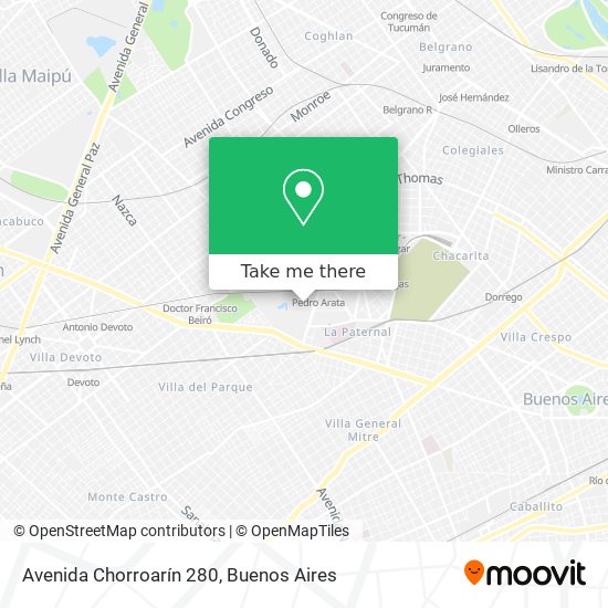 Mapa de Avenida Chorroarín 280