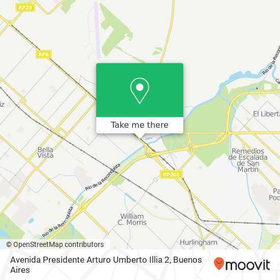 Avenida Presidente Arturo Umberto Illia 2 map