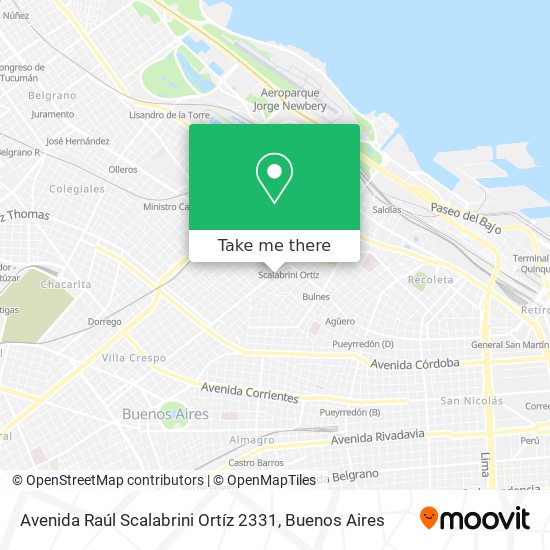 Mapa de Avenida Raúl Scalabrini Ortíz 2331