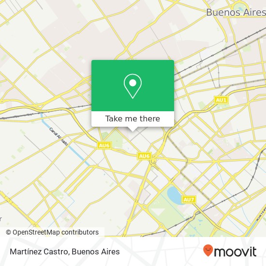 Mapa de Martínez Castro