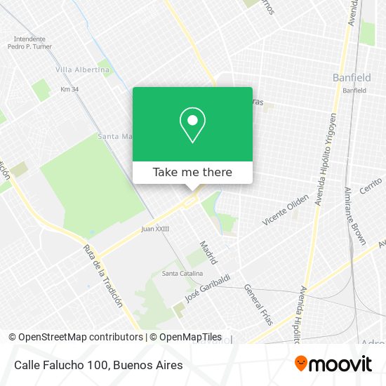 Mapa de Calle Falucho 100