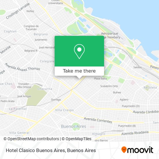 Hotel Clasico Buenos Aires map