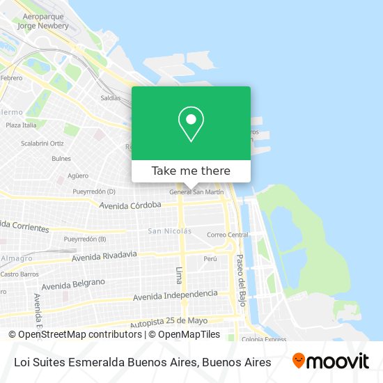 Loi Suites Esmeralda Buenos Aires map