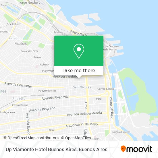 Mapa de Up Viamonte Hotel Buenos Aires