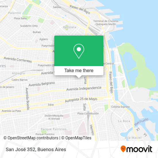 Mapa de San José 352