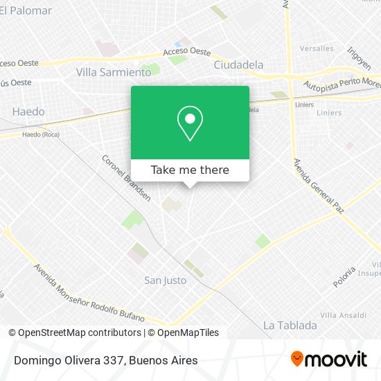 Domingo Olivera 337 map