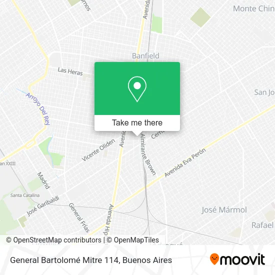 Mapa de General Bartolomé Mitre 114