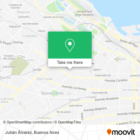 Mapa de Julián Álvarez