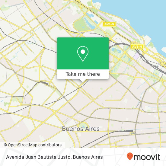 Mapa de Avenida Juan Bautista Justo