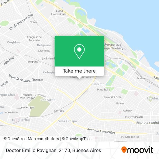 Doctor Emilio Ravignani 2170 map