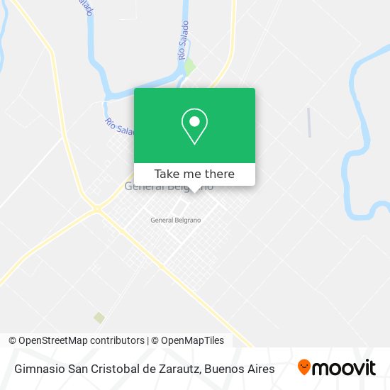 Mapa de Gimnasio San Cristobal de Zarautz