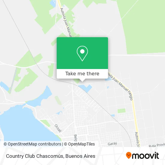Country Club Chascomús map
