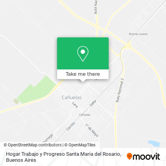 Hogar Trabajo y Progreso Santa Maria del Rosario map