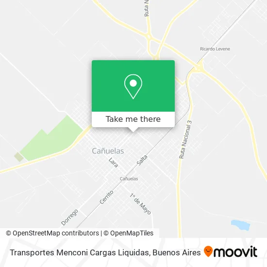 Transportes Menconi Cargas Liquidas map