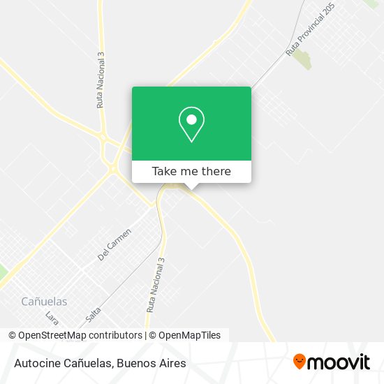 Mapa de Autocine Cañuelas