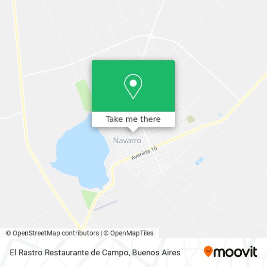 Mapa de El Rastro Restaurante de Campo