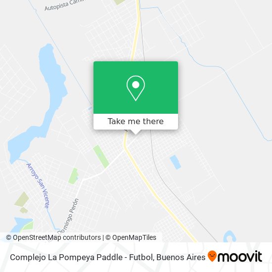 Complejo La Pompeya Paddle - Futbol map