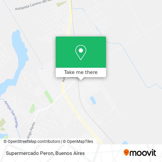 Supermercado Peron map