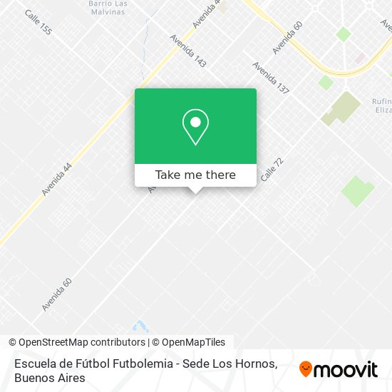 Escuela de Fútbol Futbolemia - Sede Los Hornos map