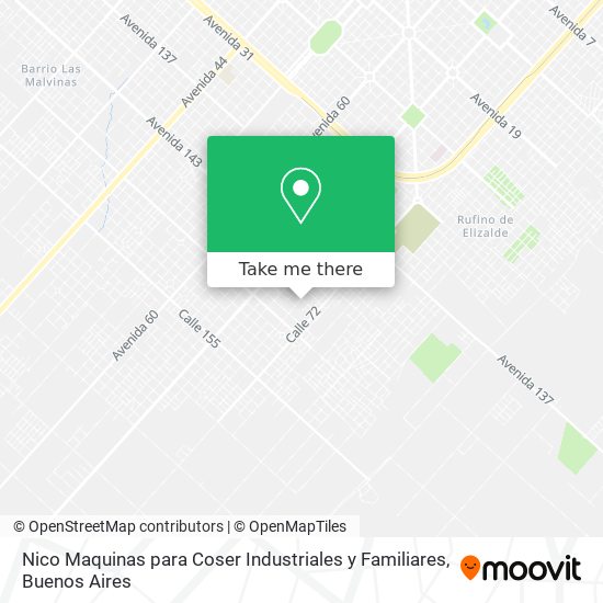 Nico Maquinas para Coser Industriales y Familiares map