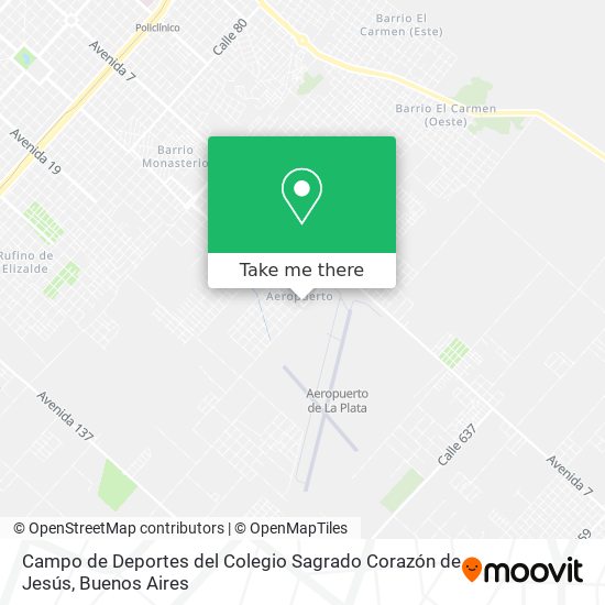 Mapa de Campo de Deportes del Colegio Sagrado Corazón de Jesús