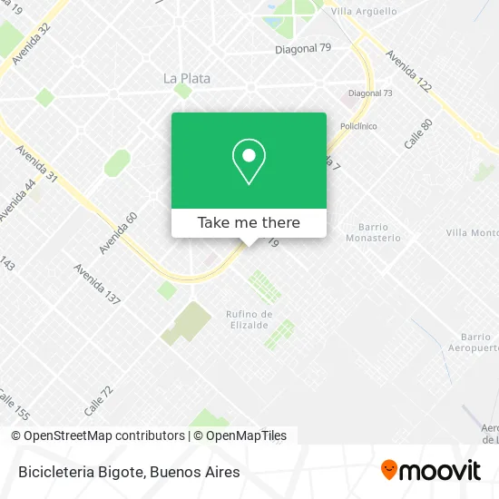 Mapa de Bicicleteria Bigote
