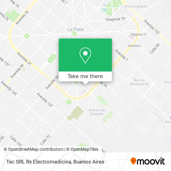 Mapa de Tec SRL Rx Electromedicina