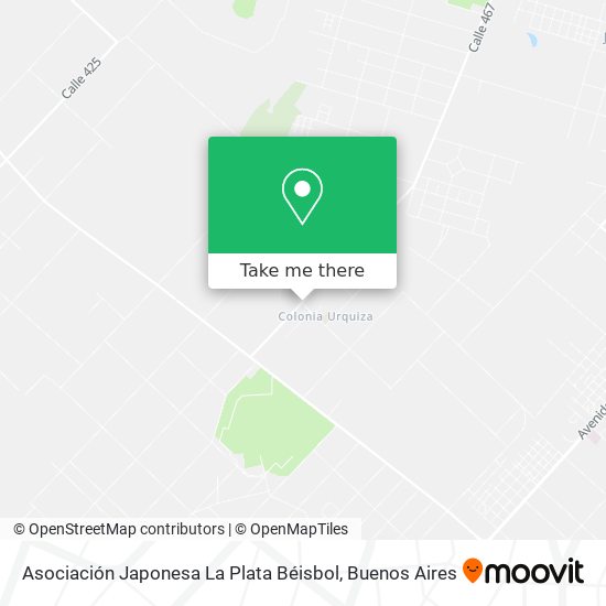 Mapa de Asociación Japonesa La Plata Béisbol