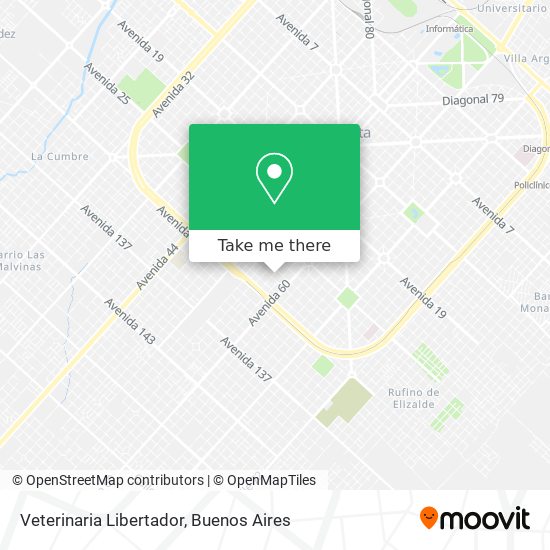 Veterinaria Libertador map
