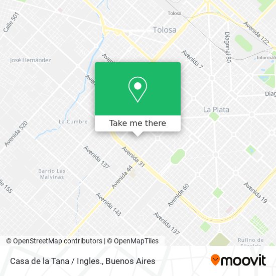 Casa de la Tana / Ingles. map