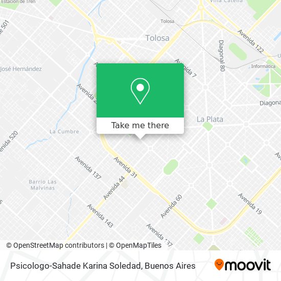 Psicologo-Sahade Karina Soledad map